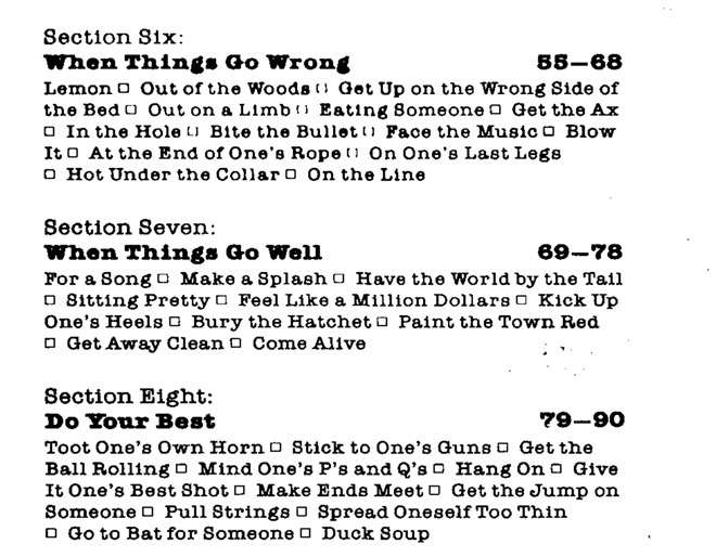 101 Idioms được chia theo 9 sections 101 Idioms được chia theo 9 sections