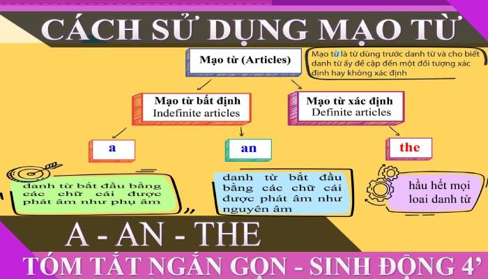 Cách sử dụng mạo từ bất định trong tiếng Anh 1 Hướng dẫn sử dụng mạo từ bất định trong tiếng Anh