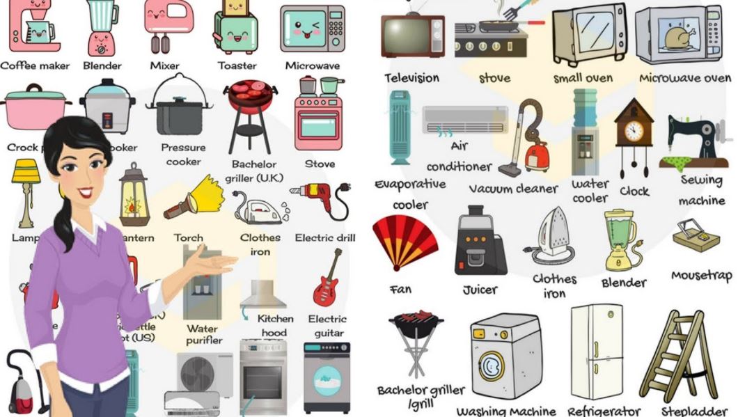 Chủ đề Đồ dùng trong gia đình (household appliances) - 1 household appliances